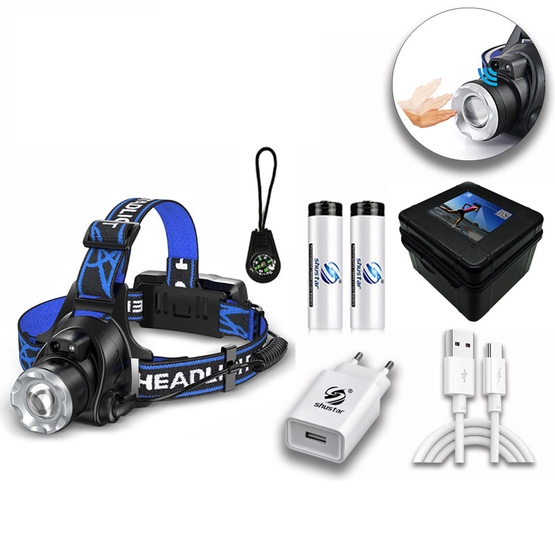LED Headlamp Fishing Headlight Waterproof Super Bright Camping Light