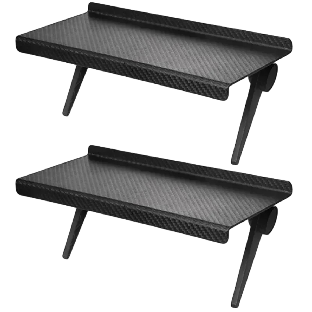 Computer TV Screen Monitor Top Shelf Mount Storage Rack Wireless Router Set