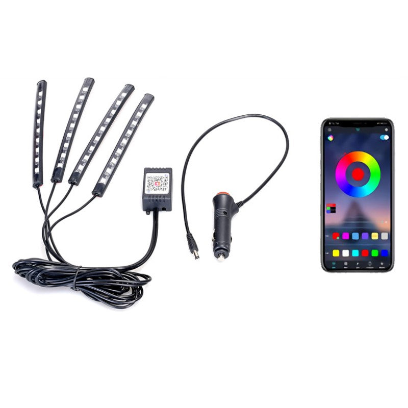 LED Strip Light for Car with USB Port App Control
