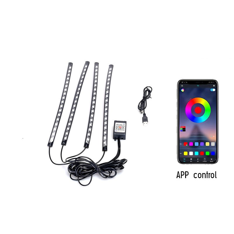 LED Strip Light for Car with USB Port App Control