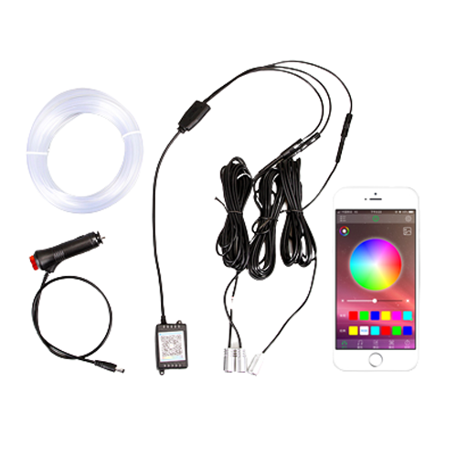 LED Car Interior Decorative Ambient Light Neon Strip RGB App Sound Control