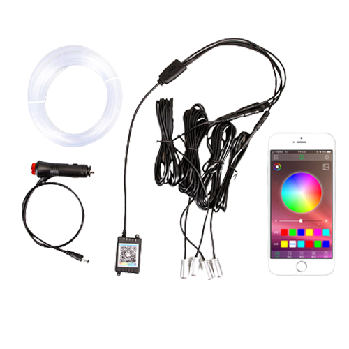 LED Car Interior Decorative Ambient Light Neon Strip RGB App Sound Control