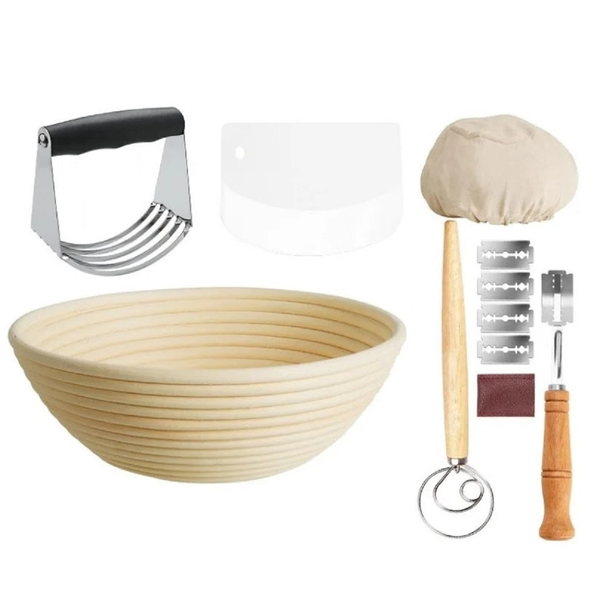 Yeast Starter Kit Proofing Basket Set
