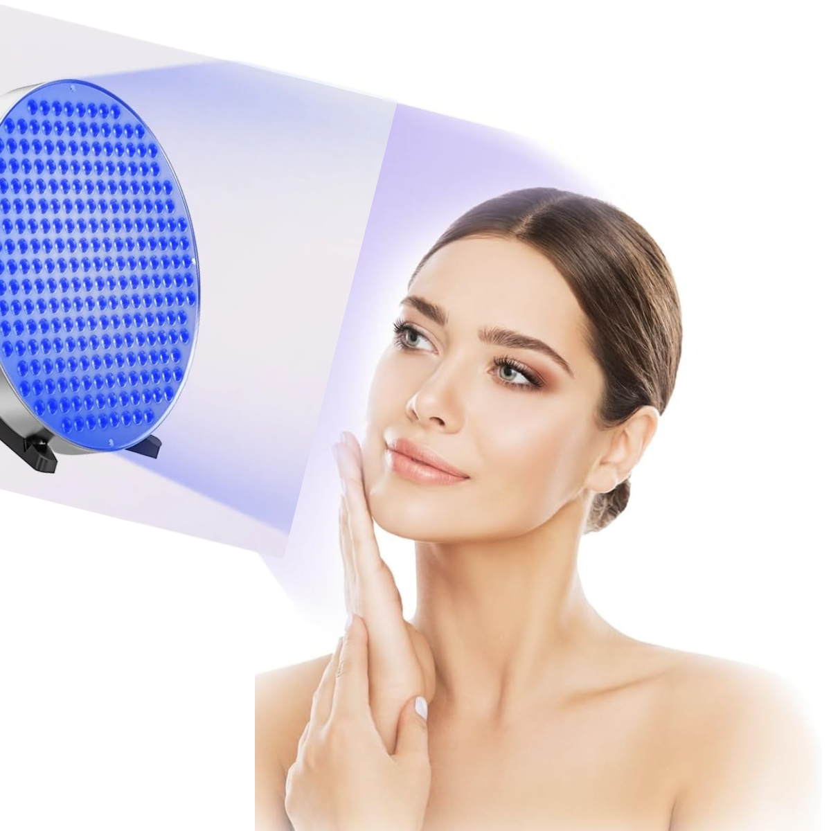 Home Tanning Lamp - 460NM Blue Light for Full-Body Bronze Glow with Eye Mask