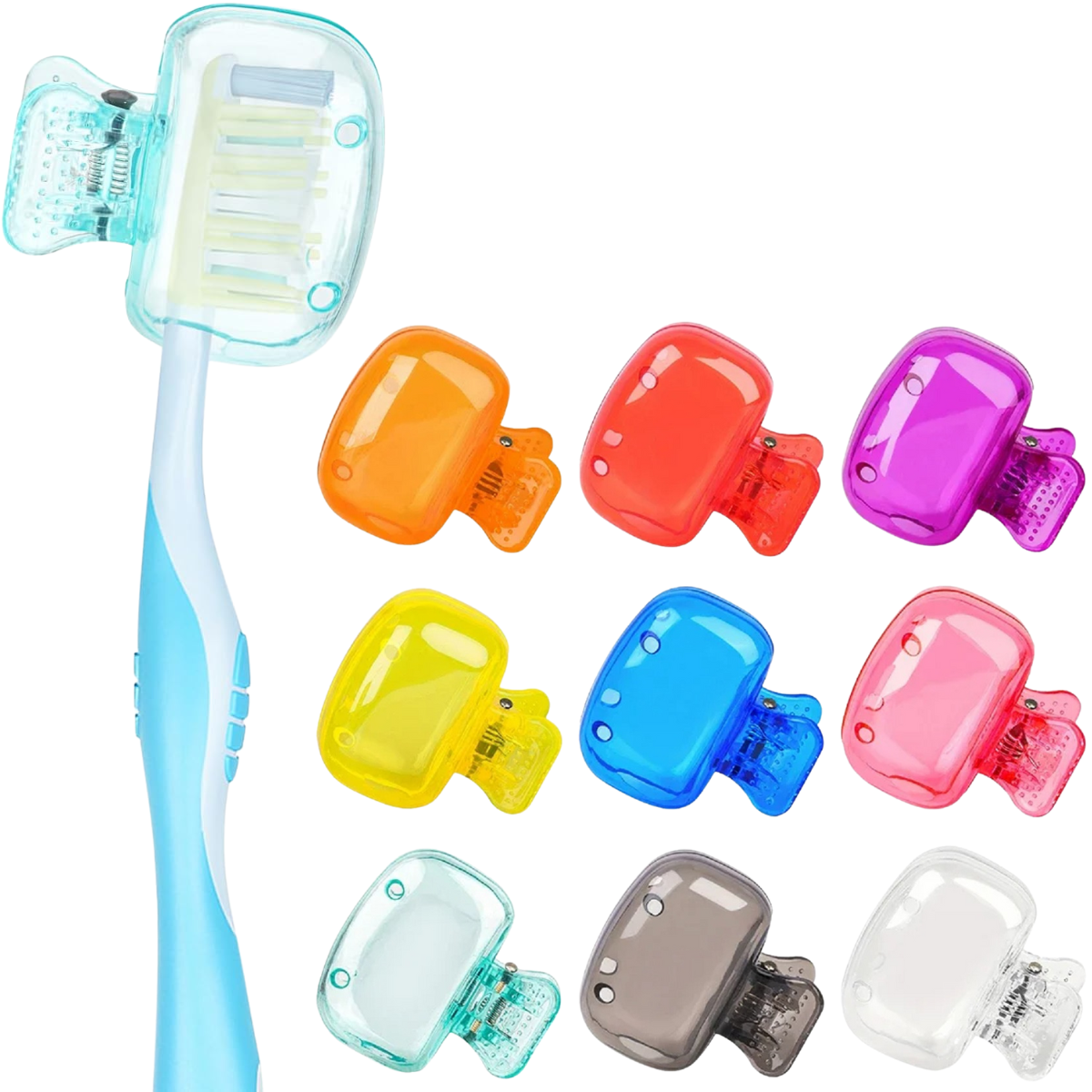 Travel Toothbrush Head Cover - Portable Protective Cap for Hygiene
