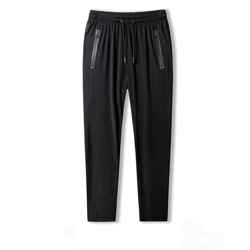 Men Ice Silk Fitness Running Stretch Yoga Pant