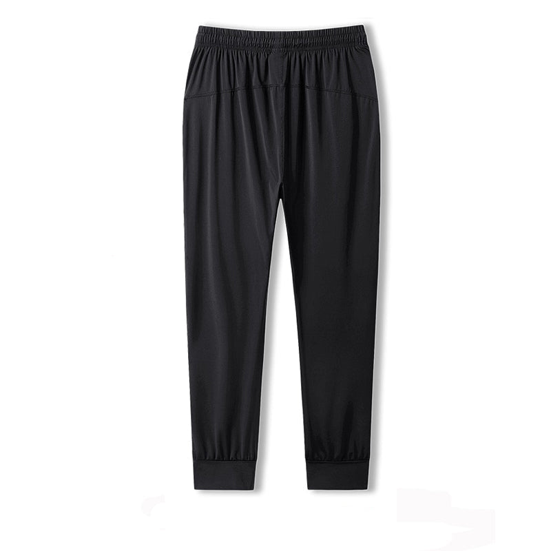 Men Ice Silk Fitness Running Stretch Yoga Pant