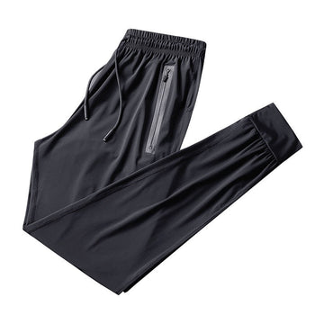 Men Ice Silk Fitness Running Stretch Yoga Pant