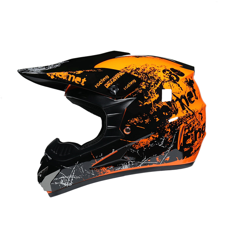 Motor Bike Cross Racing Motorcycle Helmet Set
