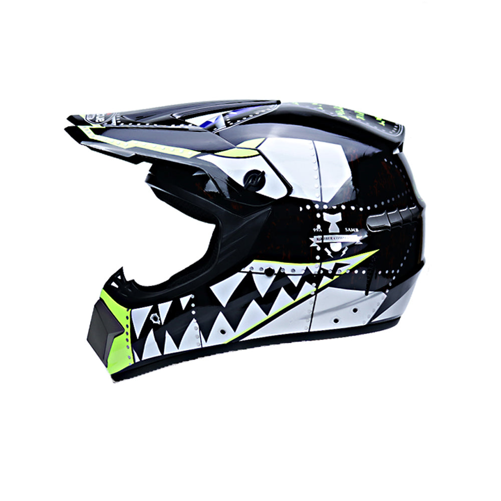 Motor Bike Cross Racing Motorcycle Helmet Set