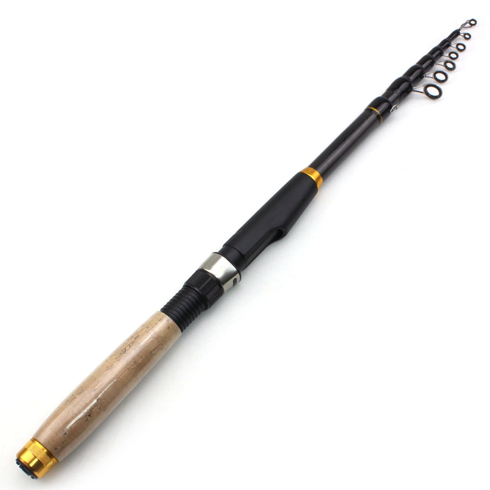 Portable Spinning Pole Telescopic Carbon Fibre Fishing Rod