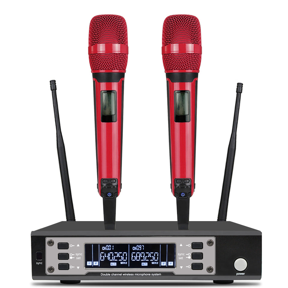 UHF Professional Dual Wireless Microphone