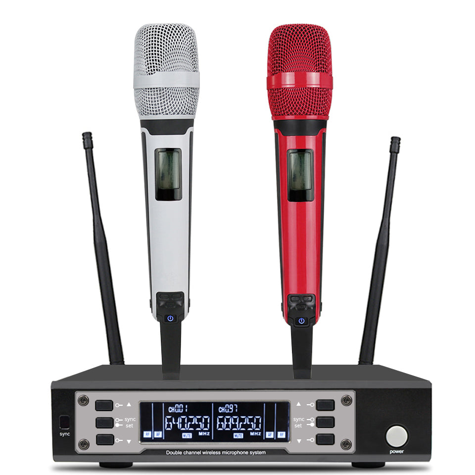 UHF Professional Dual Wireless Microphone