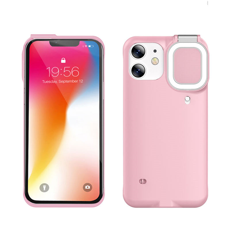 Selfie Beauty Ring Flash Phone Case for iPhone with LED Light