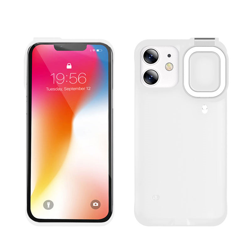 Selfie Beauty Ring Flash Phone Case for iPhone with LED Light