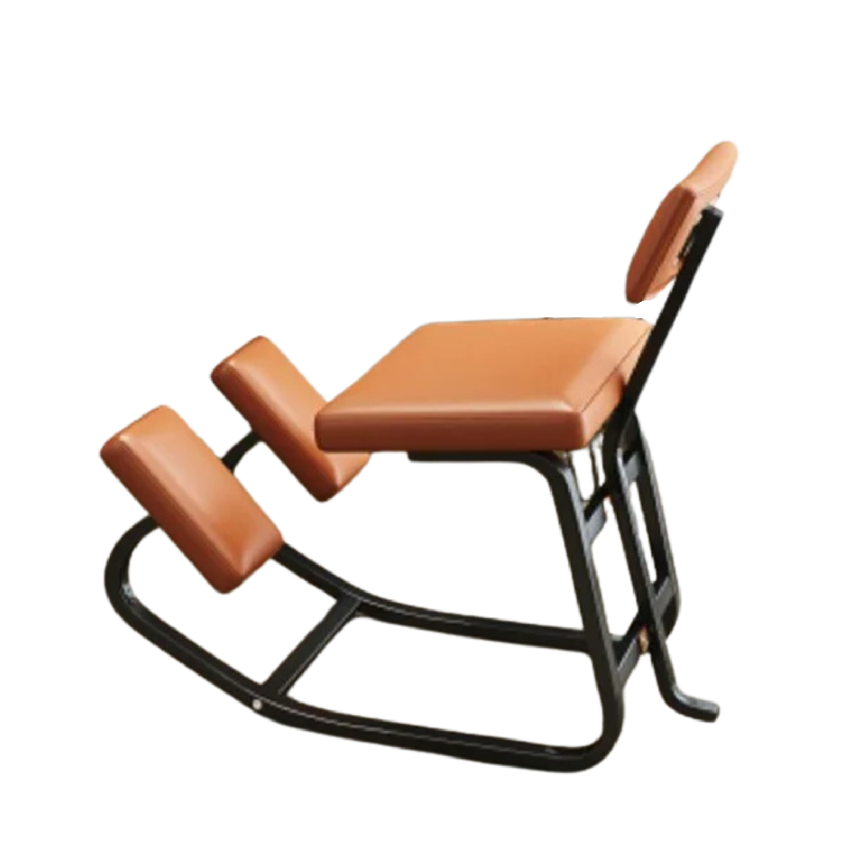 Ergonomic Kneeling Chair - Posture Support Rocking Stool with Thick Cushion