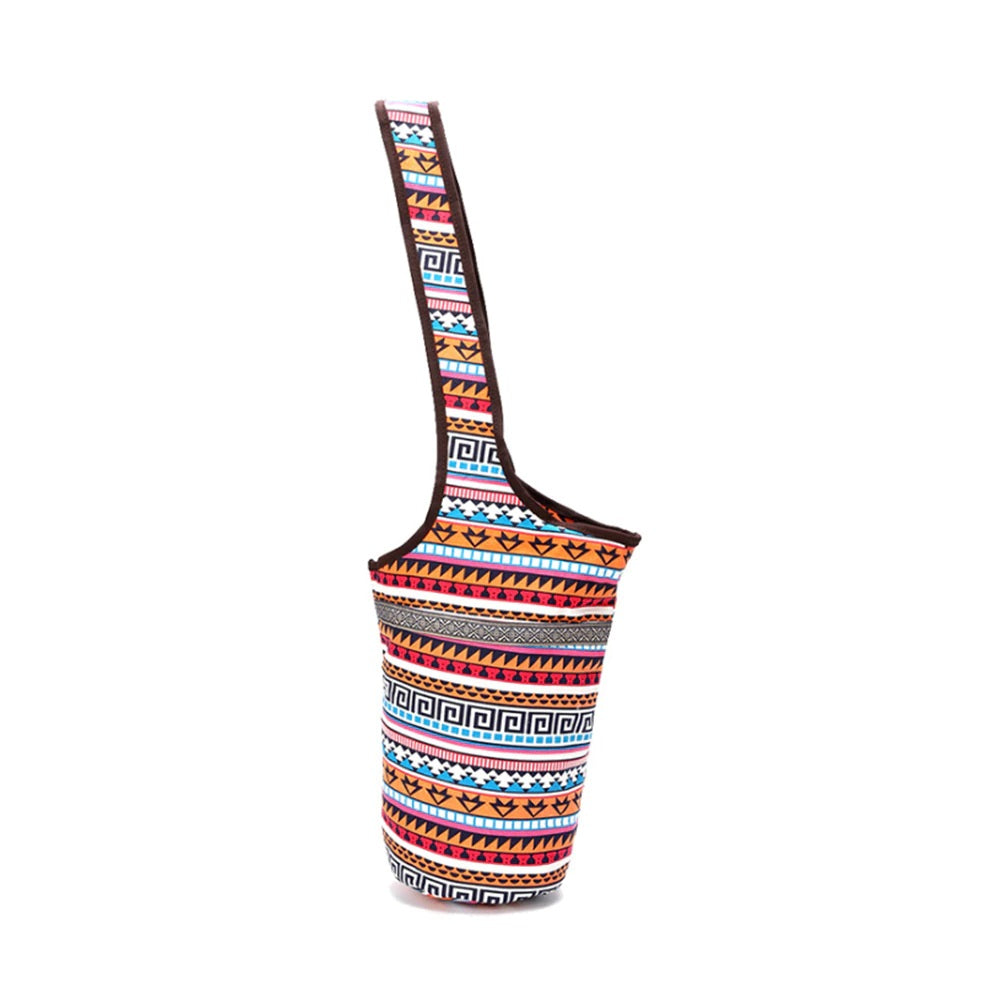 Yoga Printed Canvas Mat Bag