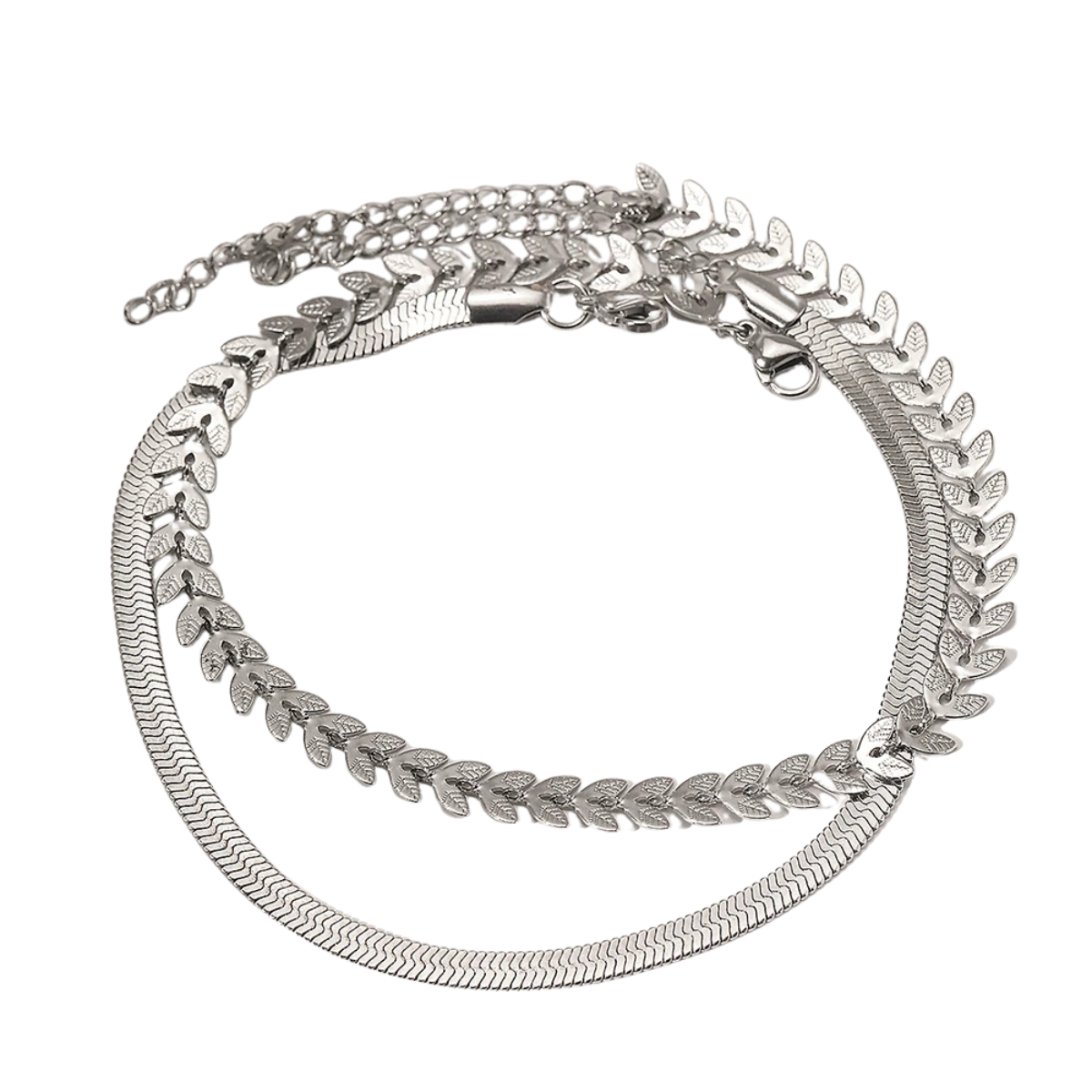 Stainless Steel Anklet Creative Splicing Chain