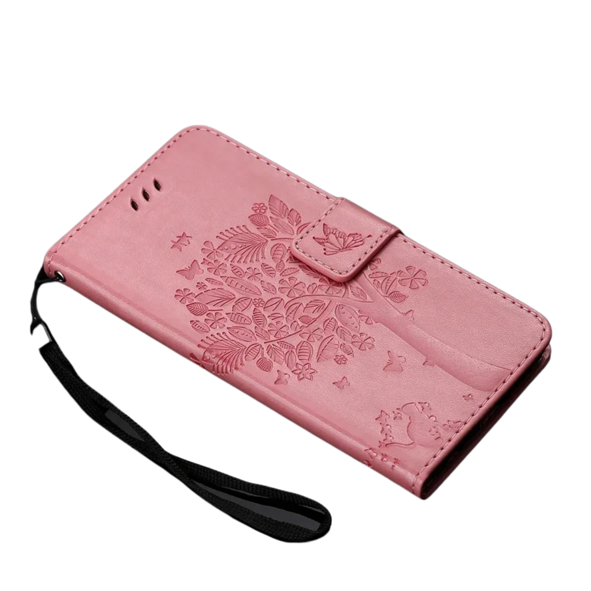 Wallet Tree Embossing Flip Leather Case for Samsung Galaxy