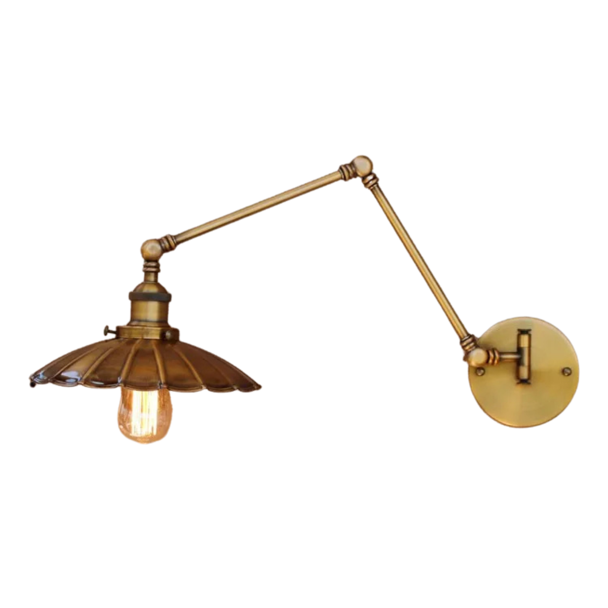 Vintage Industrial Swing Arm Wall Lamp
