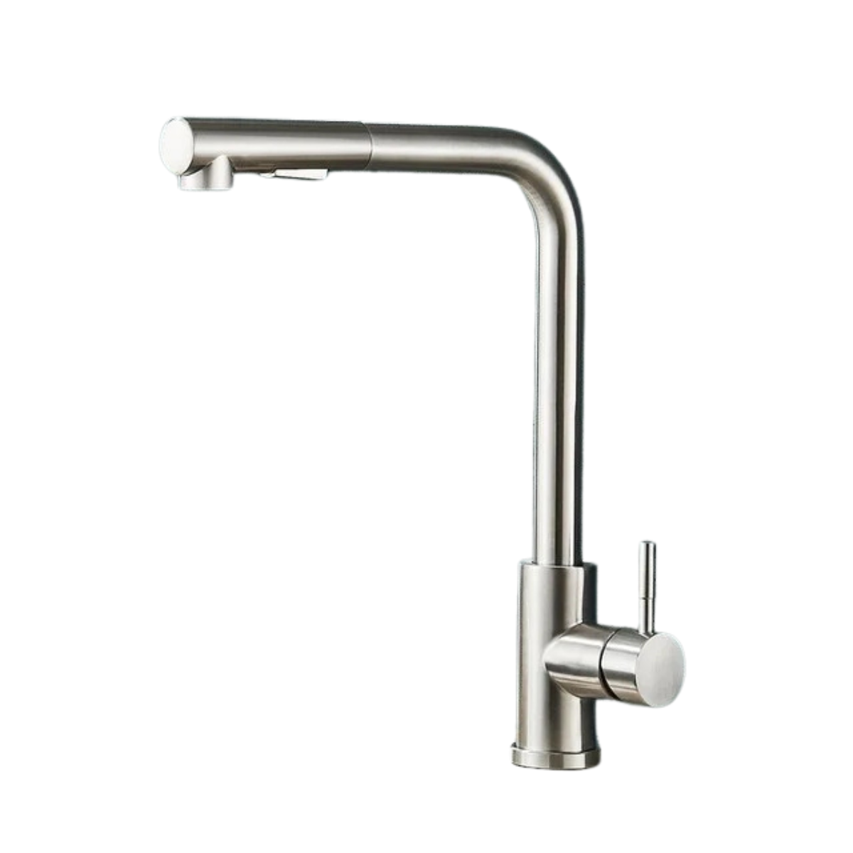 Black Pull-Out Kitchen Sink Faucet with Dual-Mode Sprayer Mixer Tap
