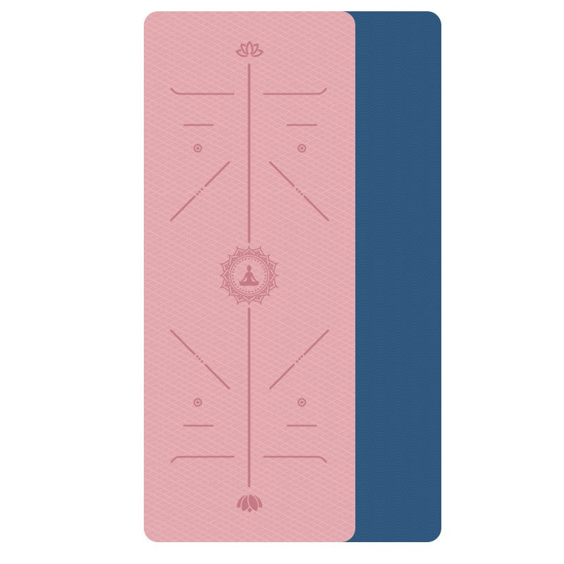 Tpe Yoga Mat Non Slip Environmental Fitness Gymnastics Mats
