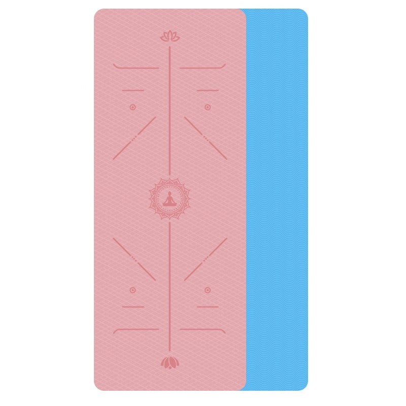 Tpe Yoga Mat Non Slip Environmental Fitness Gymnastics Mats