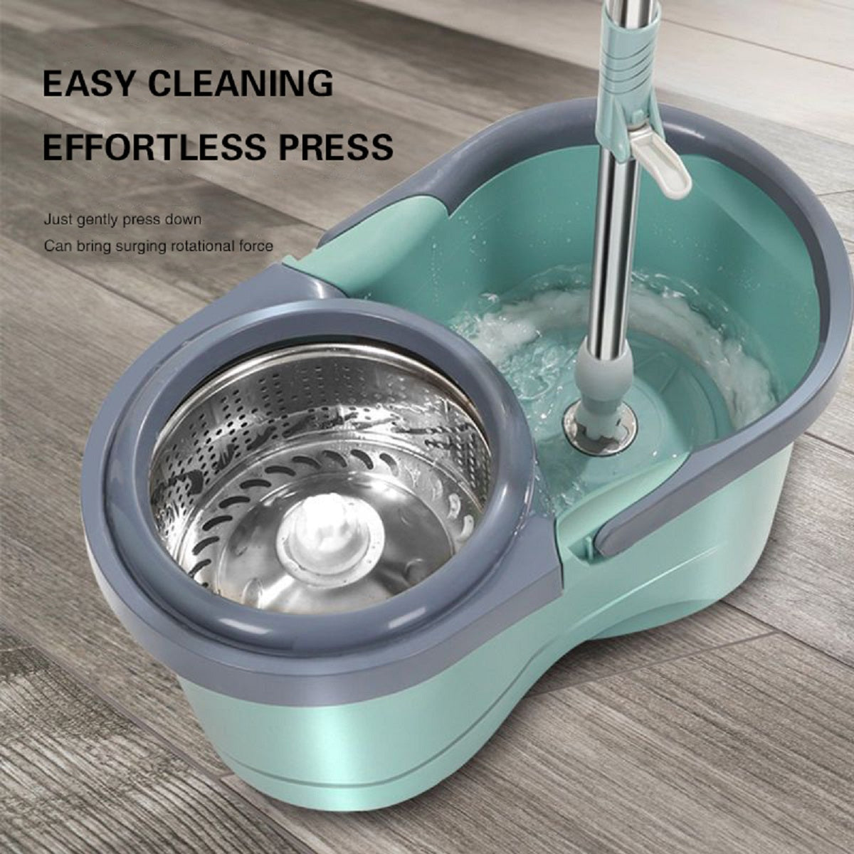 Easywring Microfiber Spin Mop and Bucket Floor Cleaning System
