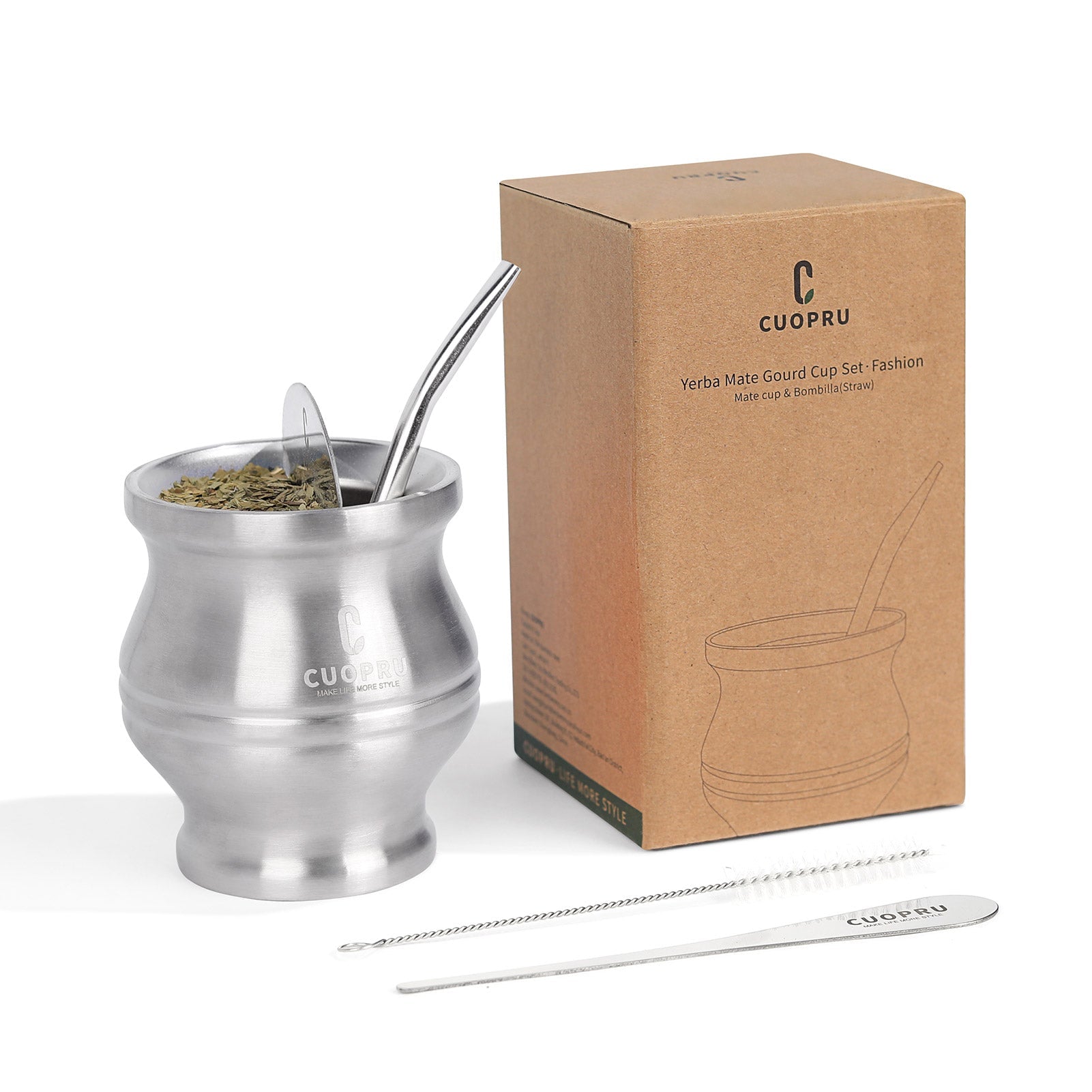 5 in 1 Yerba Mate Cup Bombilla Set