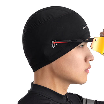 Cycling Women Men's Elasticity Cap with Glasses Holes