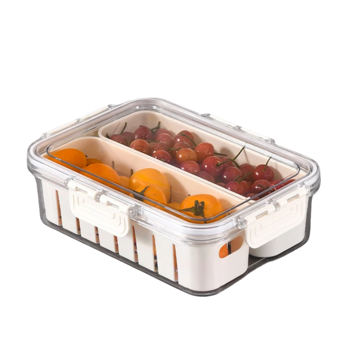 Kitchen Drain & Storage Box - Pet Refrigerator Organizer with Handle