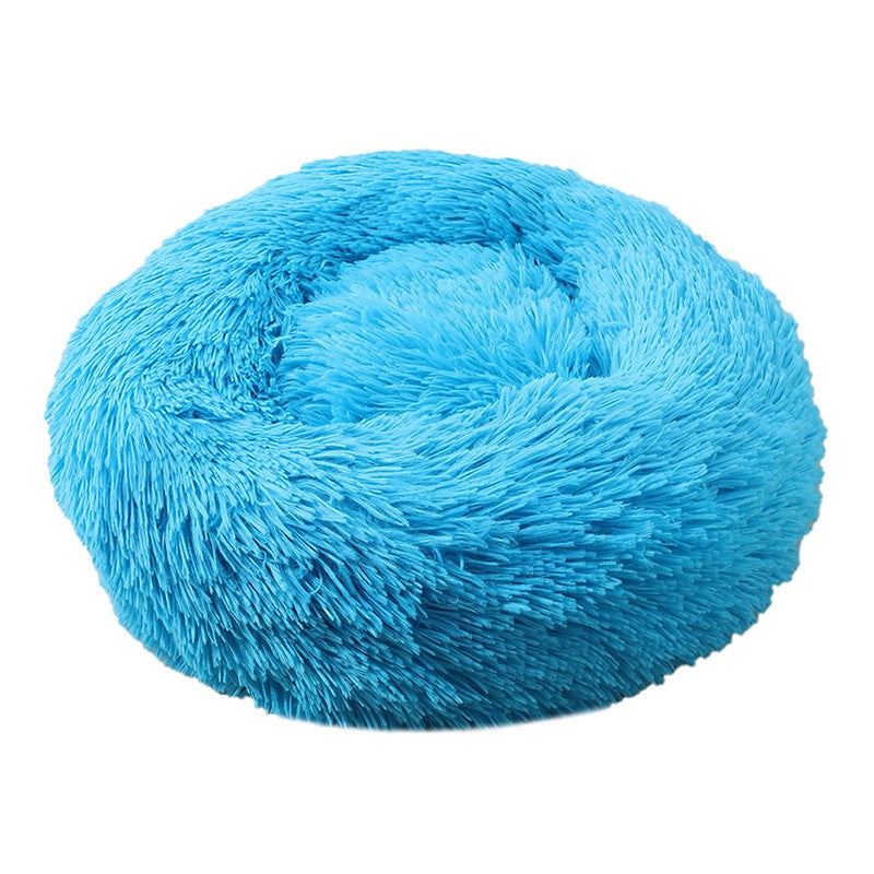 Warm Donut Dog Bed with Removable Cover