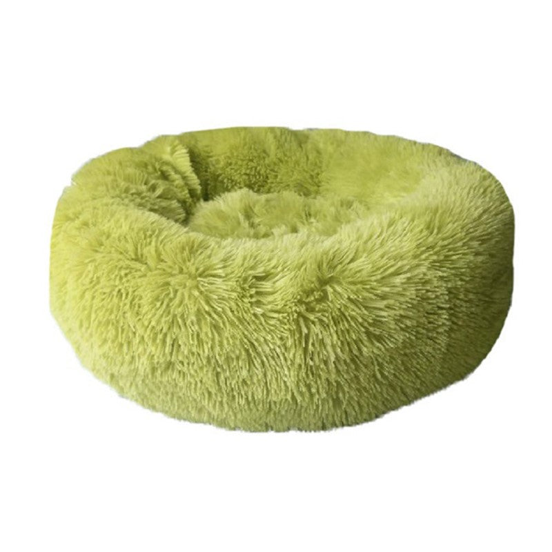 Warm Donut Dog Bed with Removable Cover