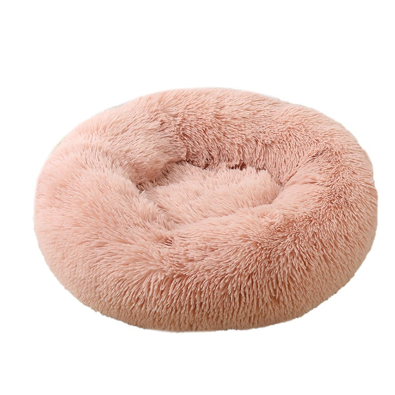 Warm Donut Dog Bed with Removable Cover