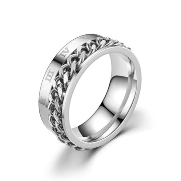 Chain Rotatable Anxiety Fidget Ring