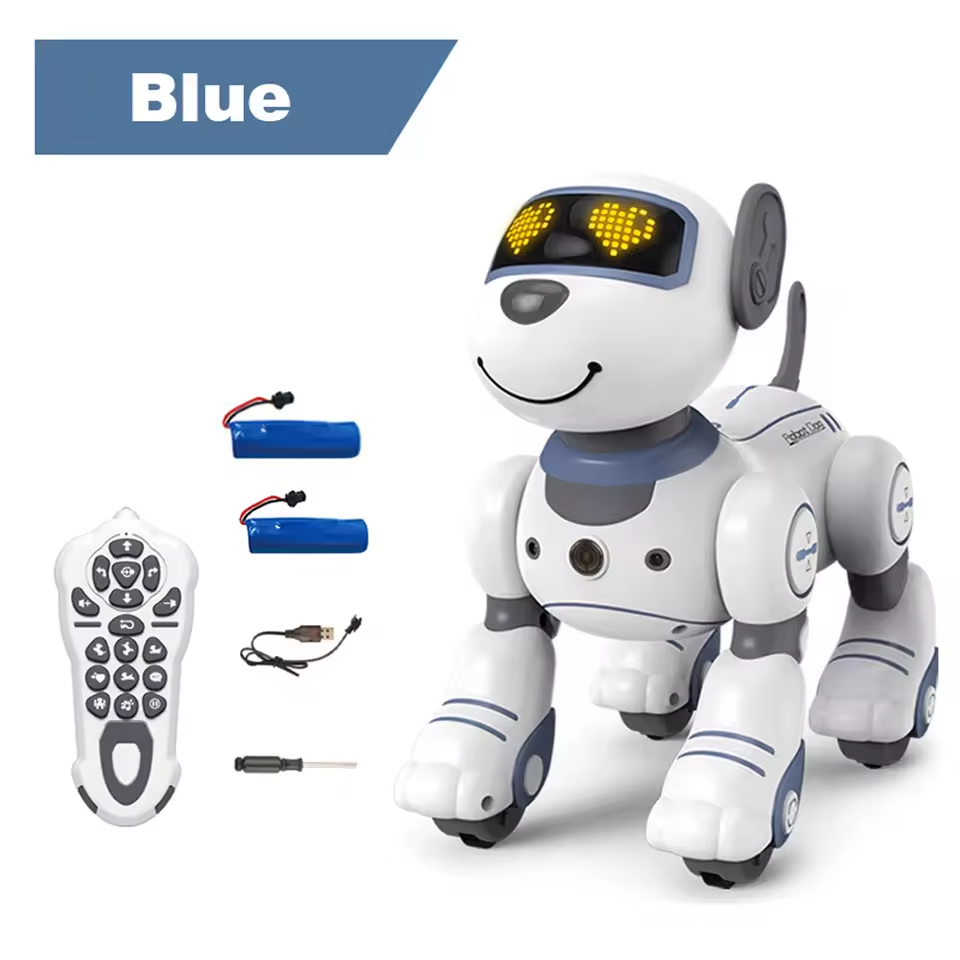Smart Stunt Dog™ – Interactive RC Robot Dog with Music, Lights & Amazing Tricks