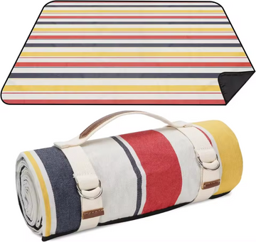 Waterproof Picnic Blanket -Foldable Beach And Camping Mat with Carry Strap