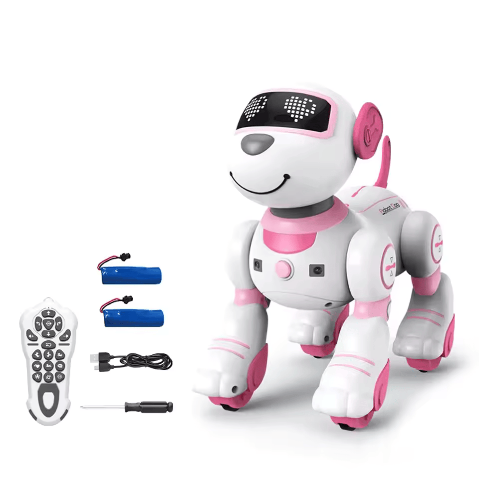 Smart Stunt Dog™ – Interactive RC Robot Dog with Music, Lights & Amazing Tricks