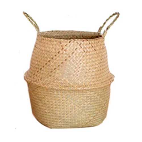 Seaweed Wicker Basket Rattan Hanging Flowerpot