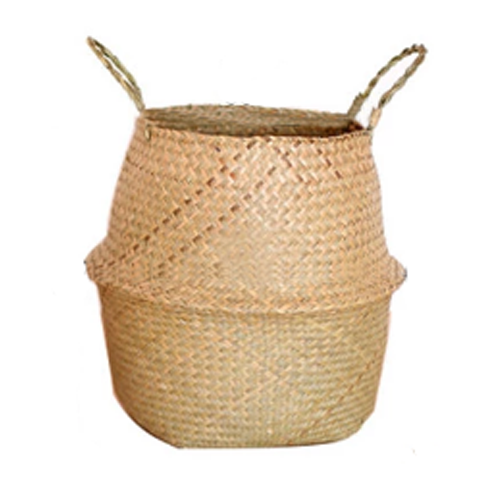 Seaweed Wicker Basket Rattan Hanging Flowerpot