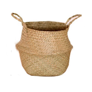 Seaweed Wicker Basket Rattan Hanging Flowerpot