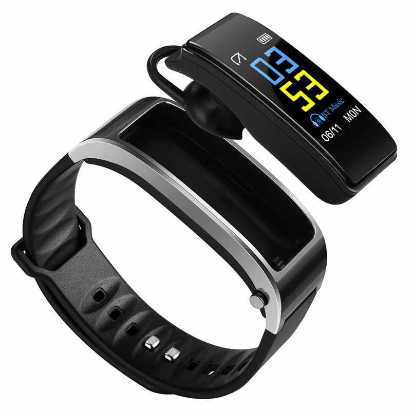 2-In-1 Smart Watch Bracelet with Bluetooth Earphones