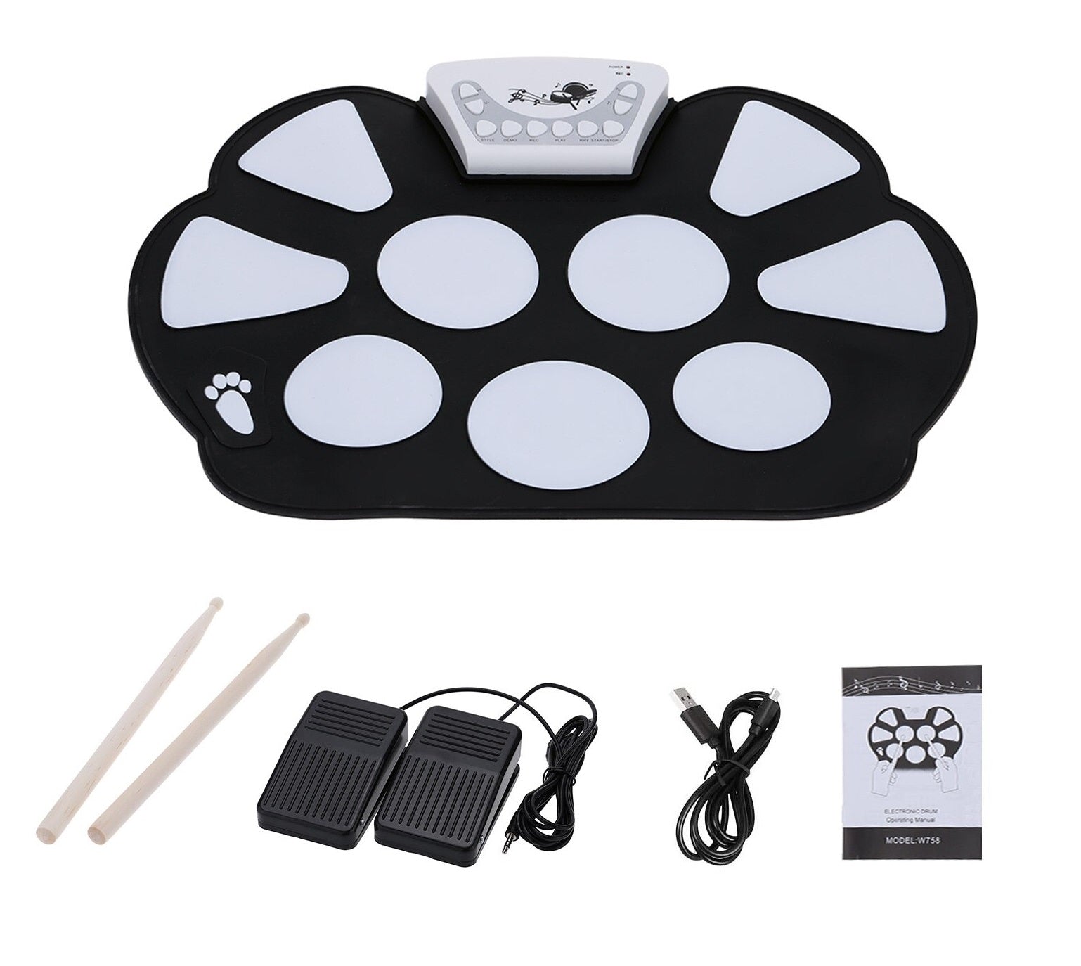 Portable Electronic Drum Set