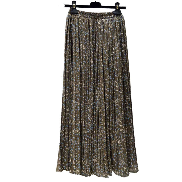 Vintage Women's Floral Long Skirts