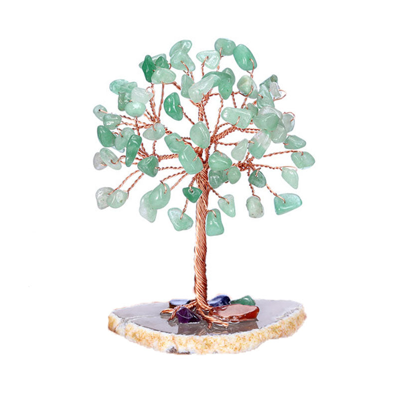 Healing Crystals Stones Tree Wire Office Home Decor