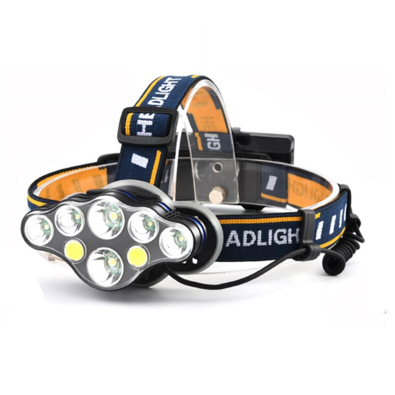 Super Bright LED Headlamp with 8 Bulbs