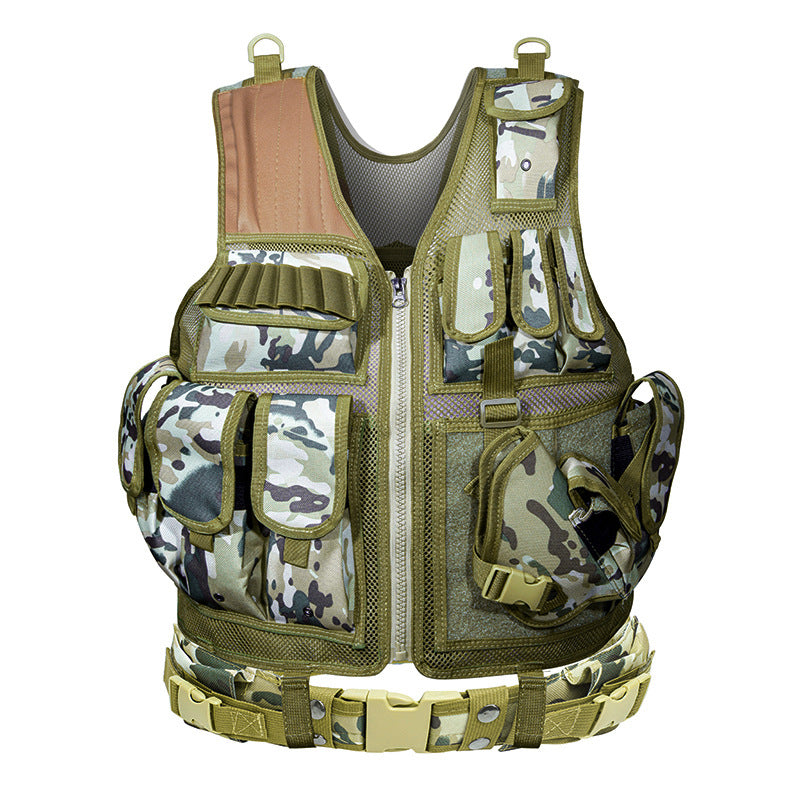 Men's Tactical Hunting Vest Army Adjustable Training Airsoft