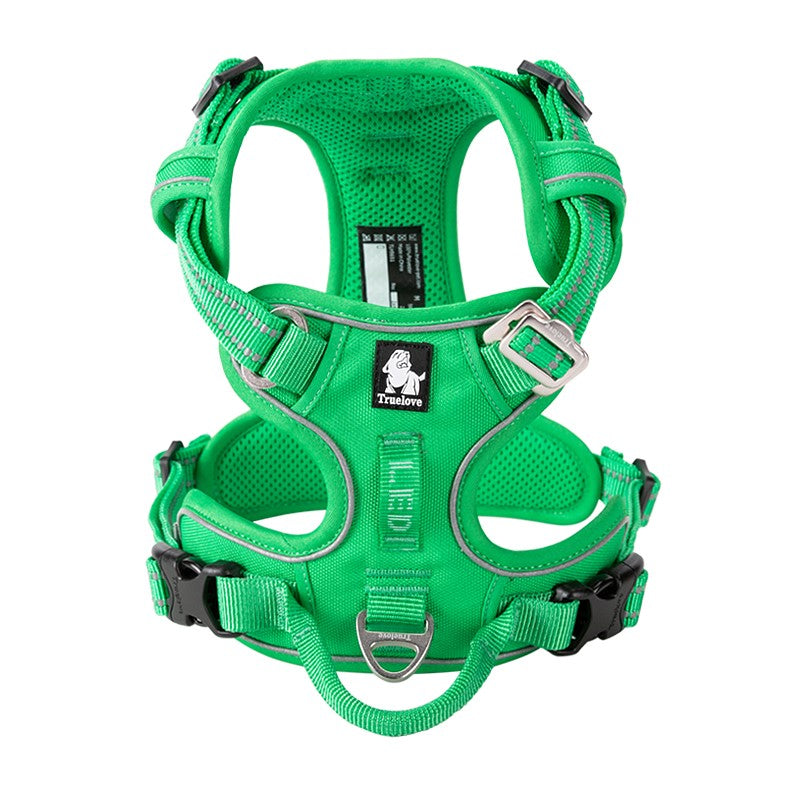 Pet Reflective Nylon Dog Harness No Pull Vest Safety Lead Walking