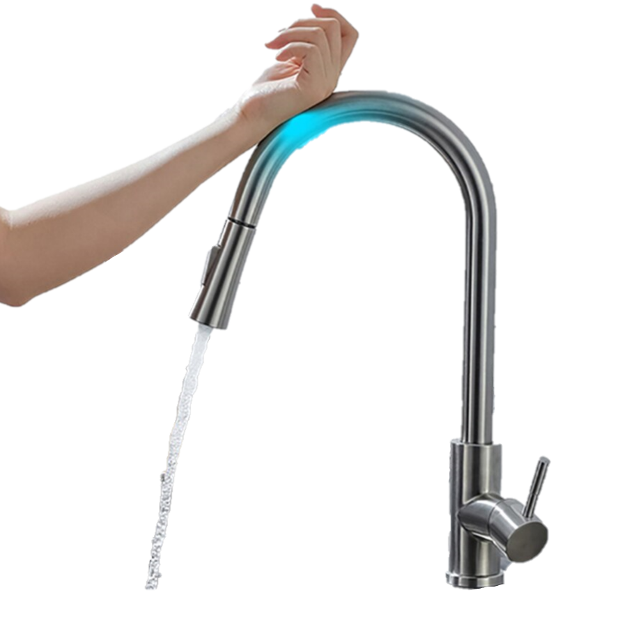 Smart Kitchen Faucet Pull Out Brushed