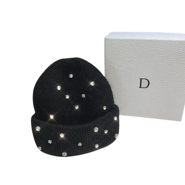 Sparkly Rhinestones Winter Warm Wool Beanie Hats